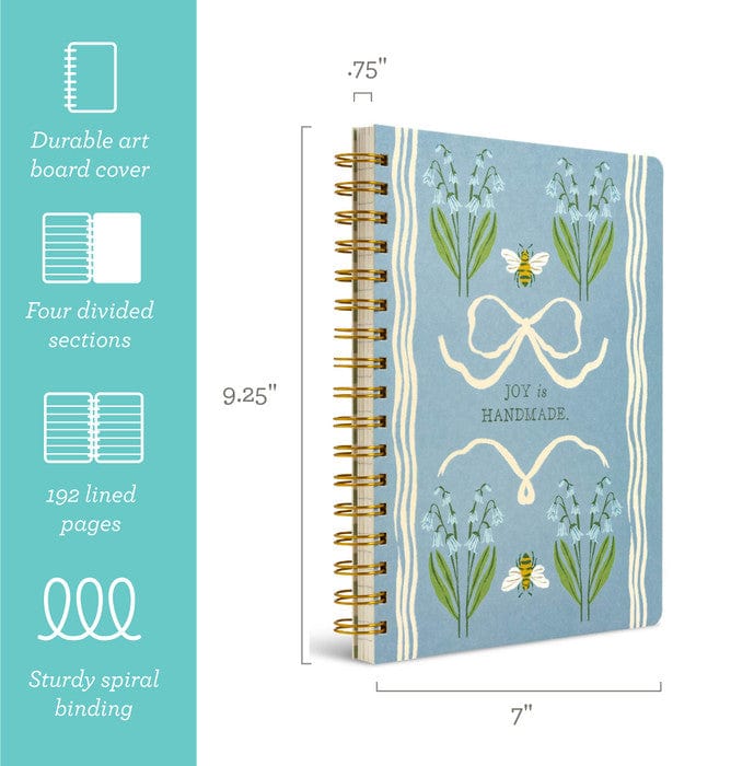 Compendium Paper Joy is Handmade Spiral Journal