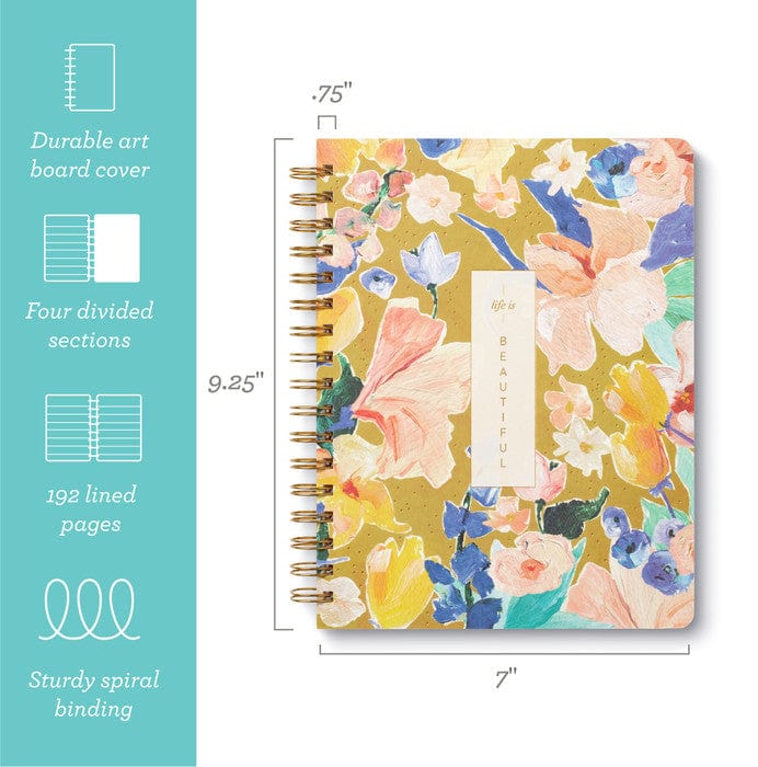 Compendium Paper Life is Beautiful Spiral Notebook