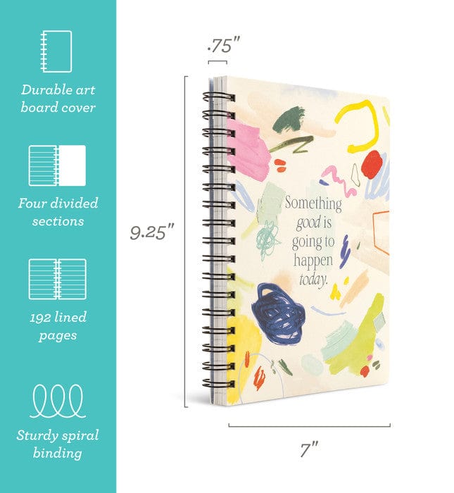 Compendium Paper Something Good Is Going to Happen Today Spiral Journal