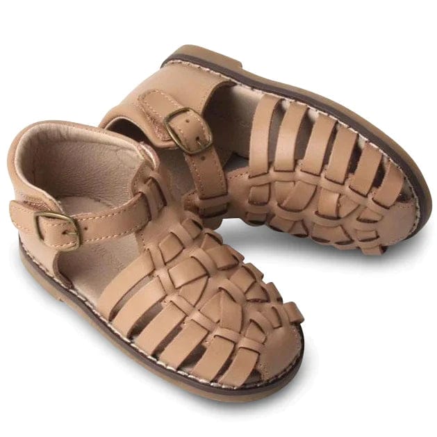 Consciously Baby Shoes Leather Indie Sandal | Color 'Tan' | Hard Sole