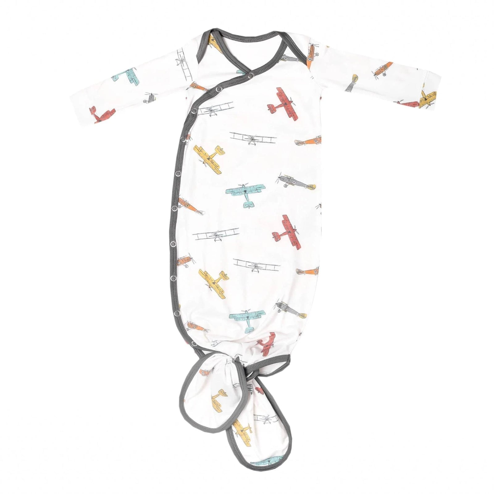 Copper Pearl Baby Ace Newborn Knotted Gown