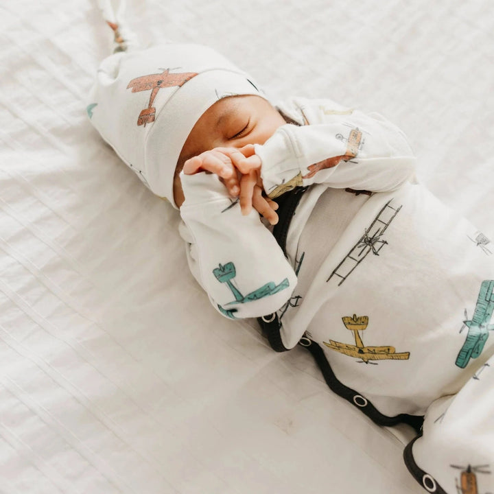 Copper Pearl Baby Ace Newborn Knotted Gown