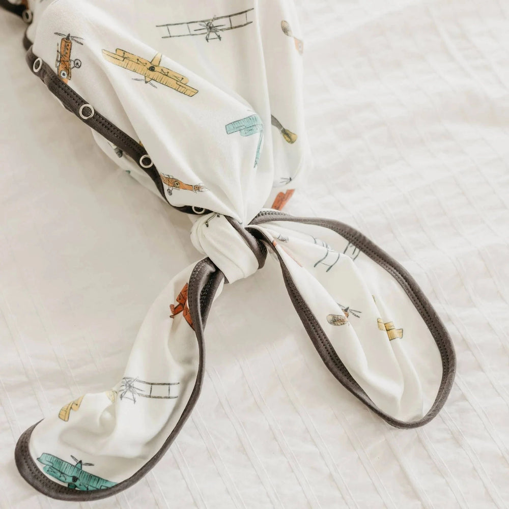 Copper Pearl Baby Ace Newborn Knotted Gown