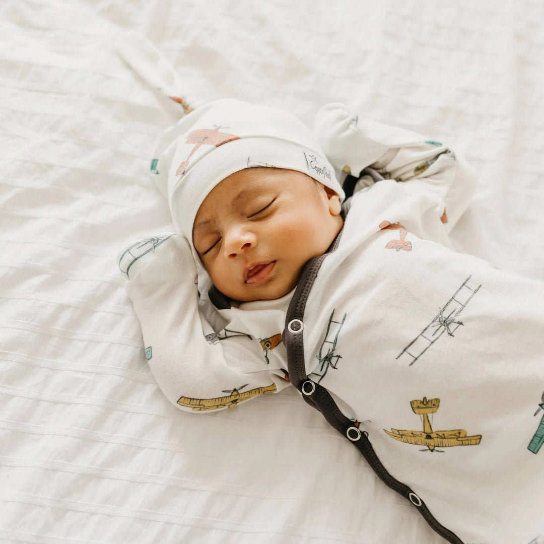 Copper Pearl Baby Ace Newborn Knotted Gown