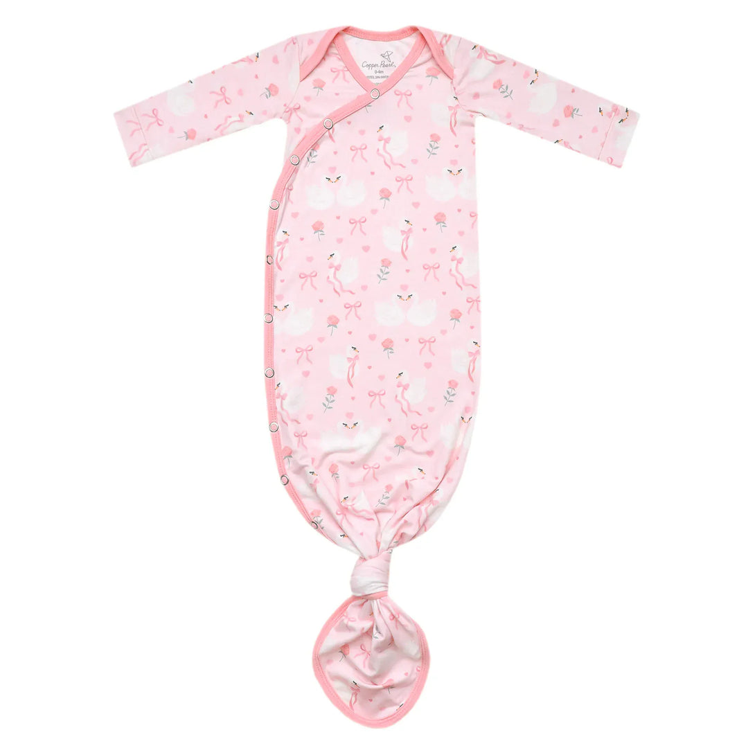 Copper Pearl Baby Adelia Newborn Knotted Gown