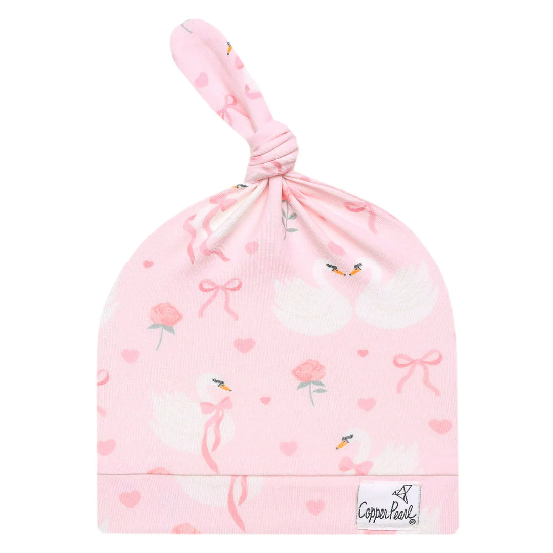 Copper Pearl Baby Adelia Top Knot Hat