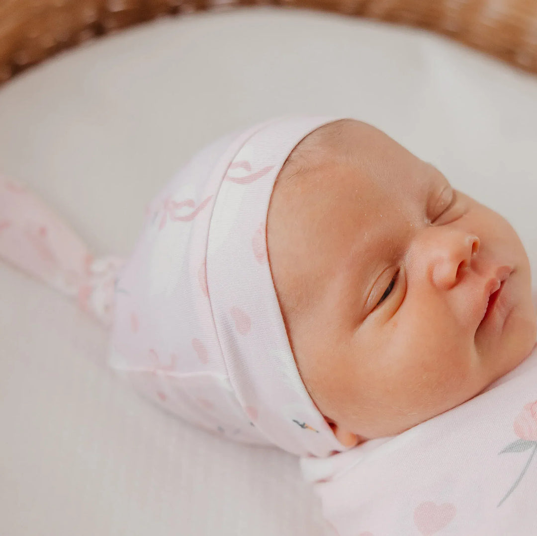 Copper Pearl Baby Adelia Top Knot Hat