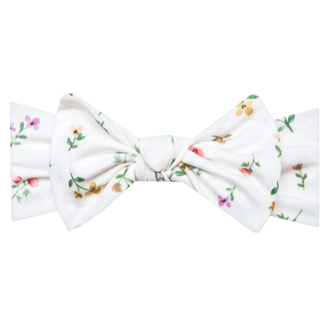 Copper Pearl Baby Eloise Knit Headband Bow