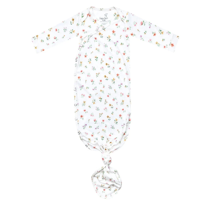 Copper Pearl Baby Eloise Newborn Knotted Gown