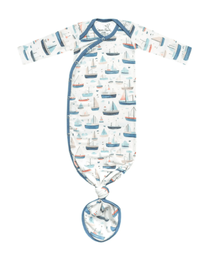 Copper Pearl Baby Fischer Newborn Knotted Gown