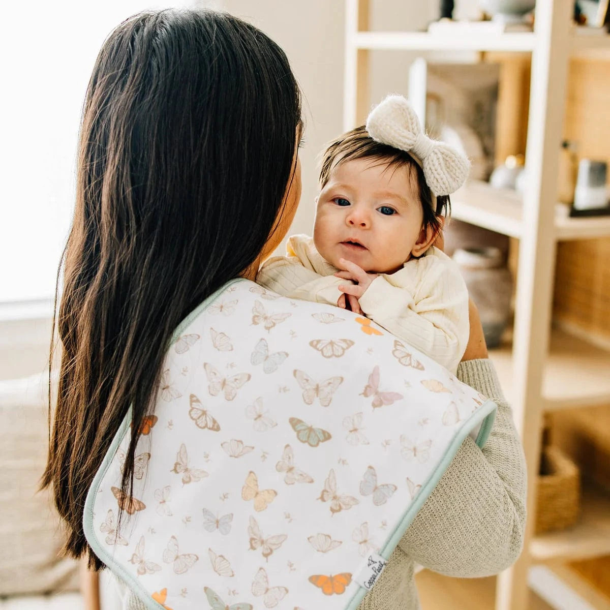 Copper Pearl Baby Flora Burp Cloth Set (3- Pack)