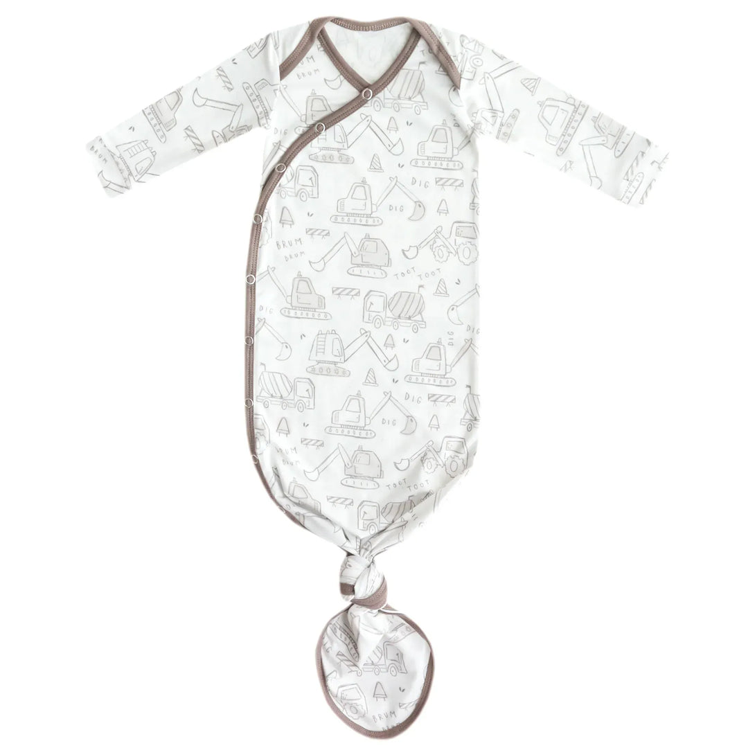 Copper Pearl Baby Gage Newborn Knotted Gown