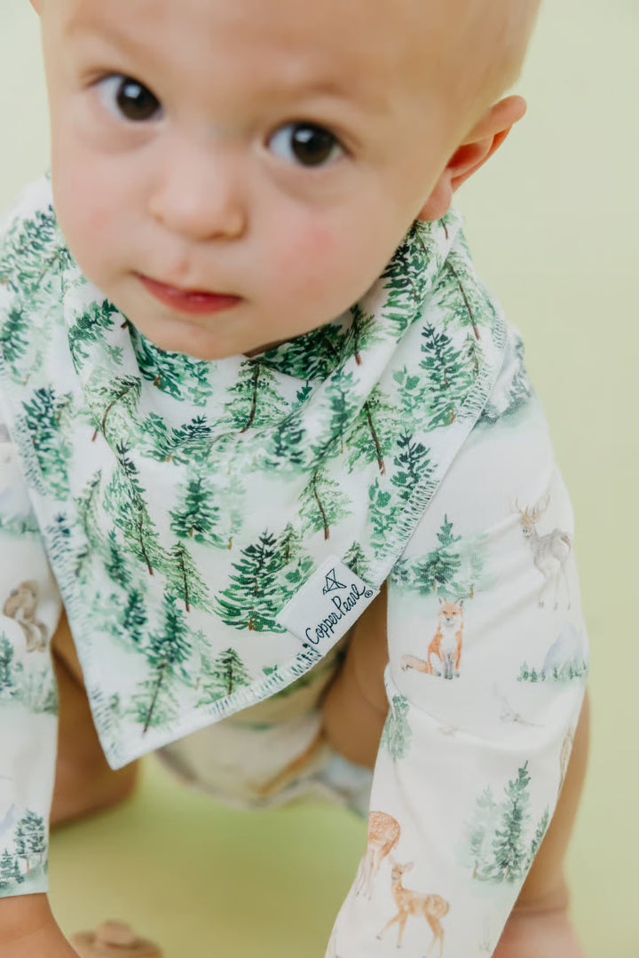 Copper Pearl Baby Grayson Bandana Bib Set (4-Pack)
