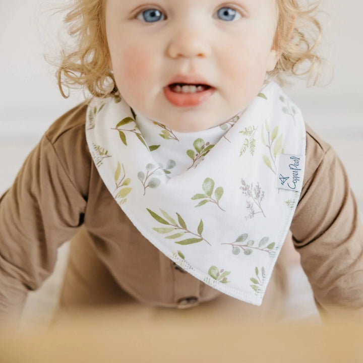 Copper Pearl Baby Haven Bandana Bib Set