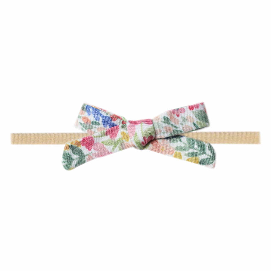 Copper Pearl Baby Lark Ribbon Nylon Bow