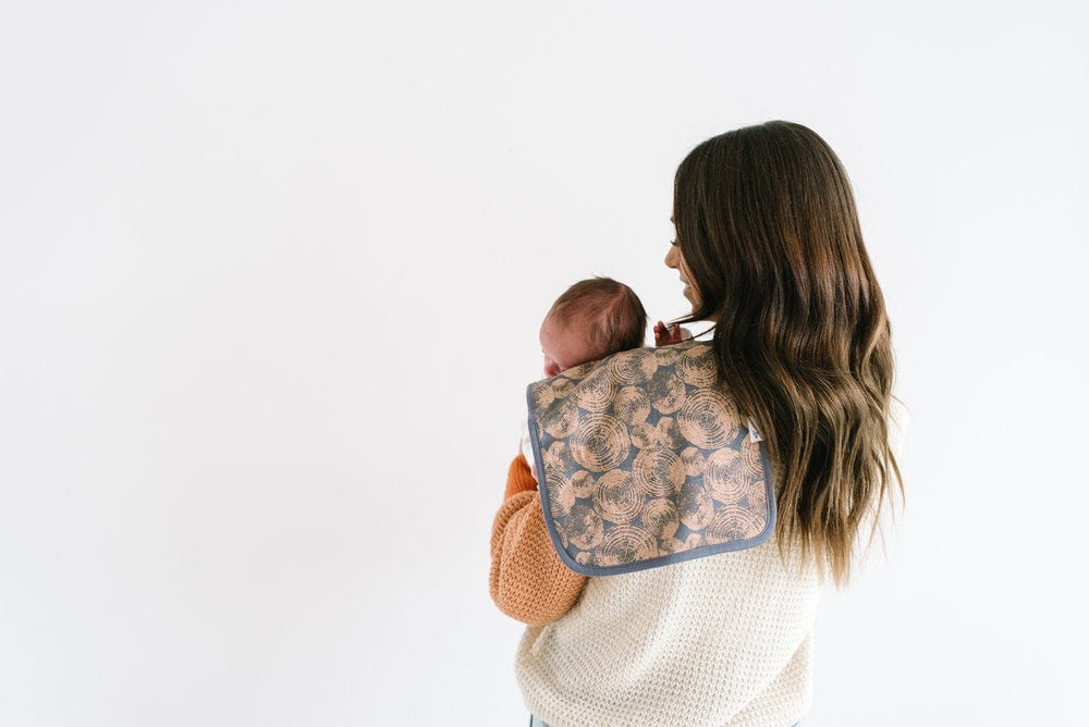Copper Pearl Baby Lumberjack Burp Cloth Set