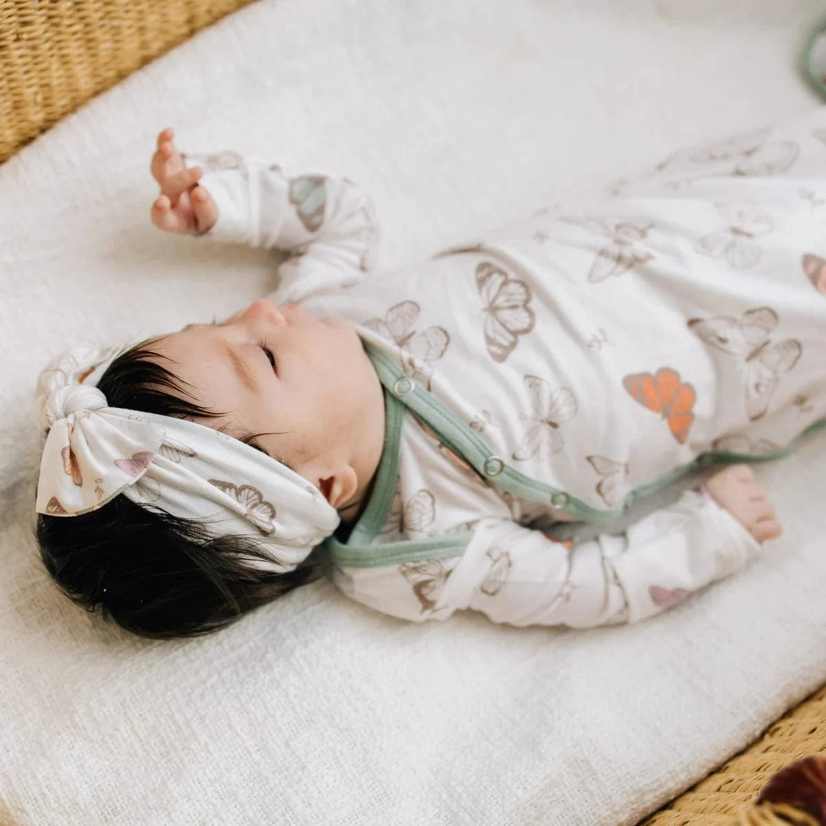 Copper Pearl Baby Luna Newborn Knotted Gown