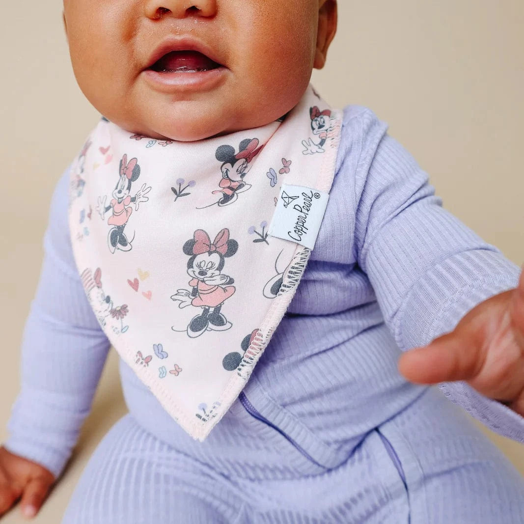 Copper Pearl Baby Minnie Mouse Bandana Bib Set (4-Pack)