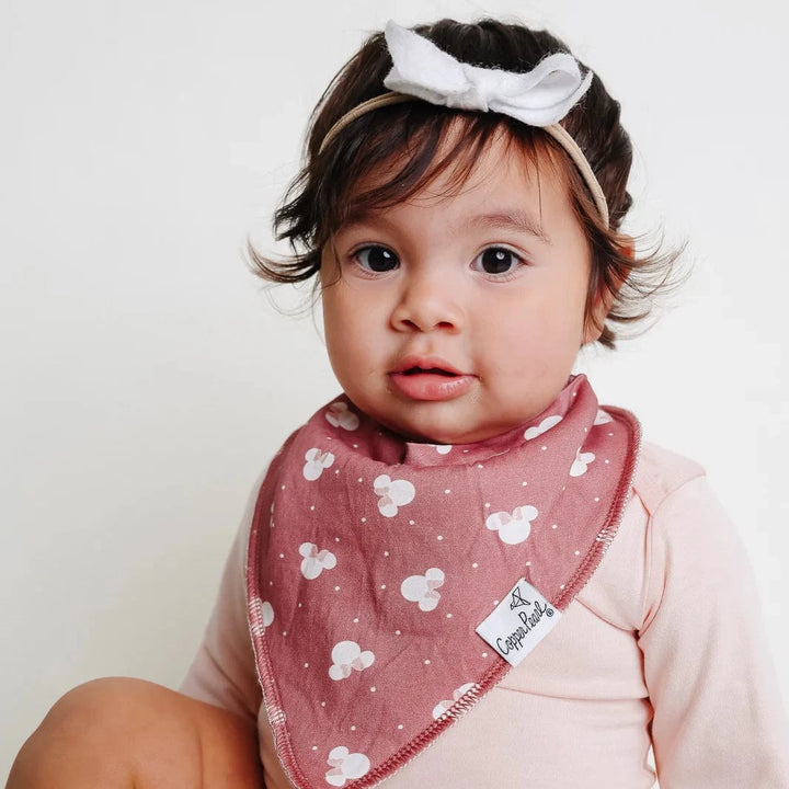 Copper Pearl Baby Minnie Mouse Bandana Bib Set (4-Pack)