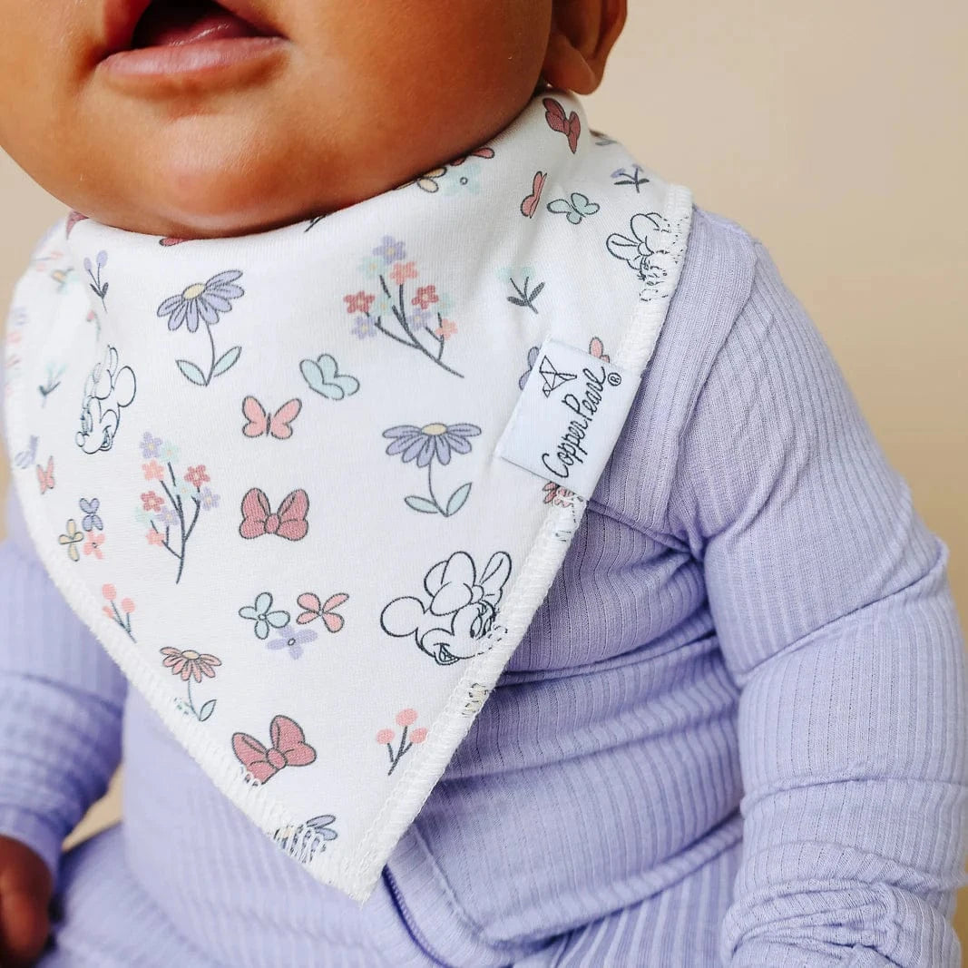 Copper Pearl Baby Minnie Mouse Bandana Bib Set (4-Pack)