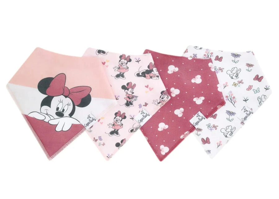 Copper Pearl Baby Minnie Mouse Bandana Bib Set (4-Pack)