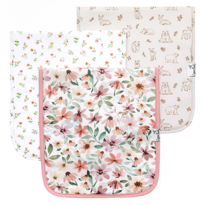 Copper Pearl Baby Natalie Burp Cloth Set (3-Pack)