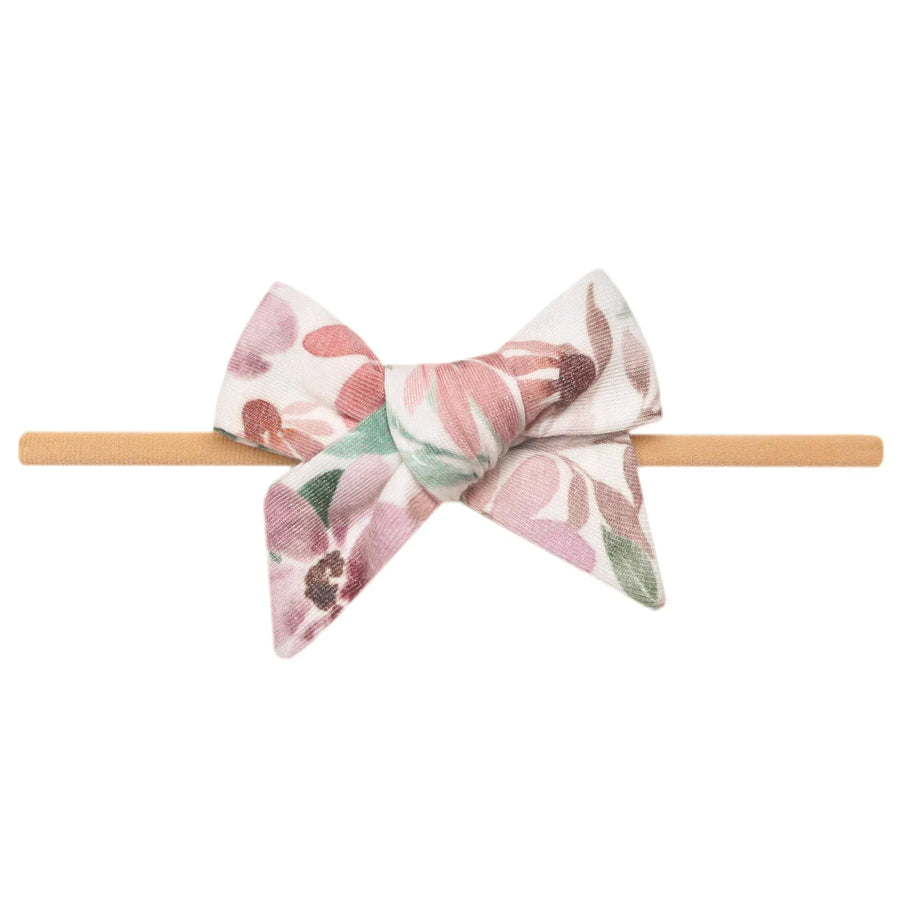 Copper Pearl Baby Natalie Classic Nylon Bow