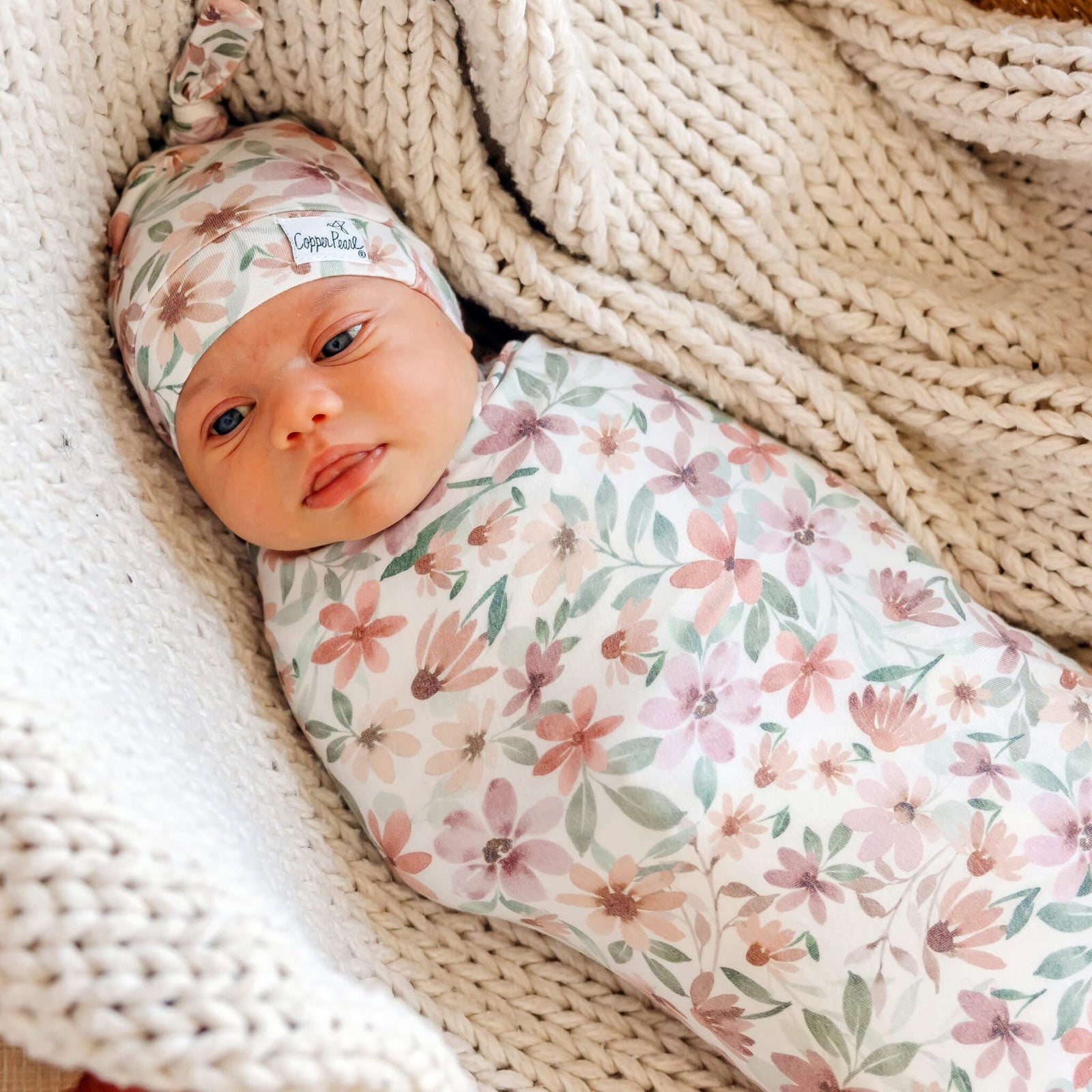 Copper Pearl Baby Natalie Knit Blanket Single