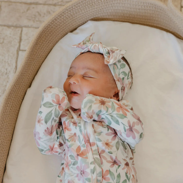 Copper Pearl Baby Natalie Knit Headband Bow