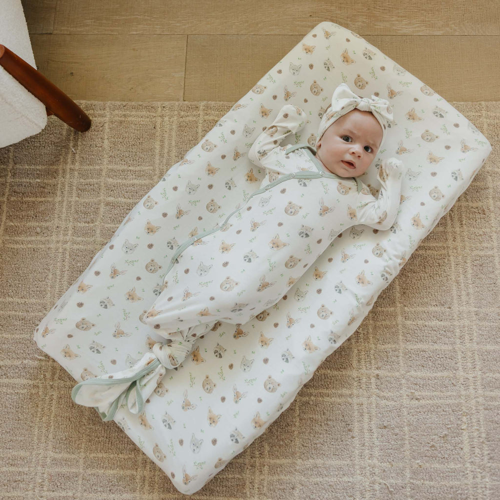 Copper Pearl Baby Wilder Newborn Knotted Gown