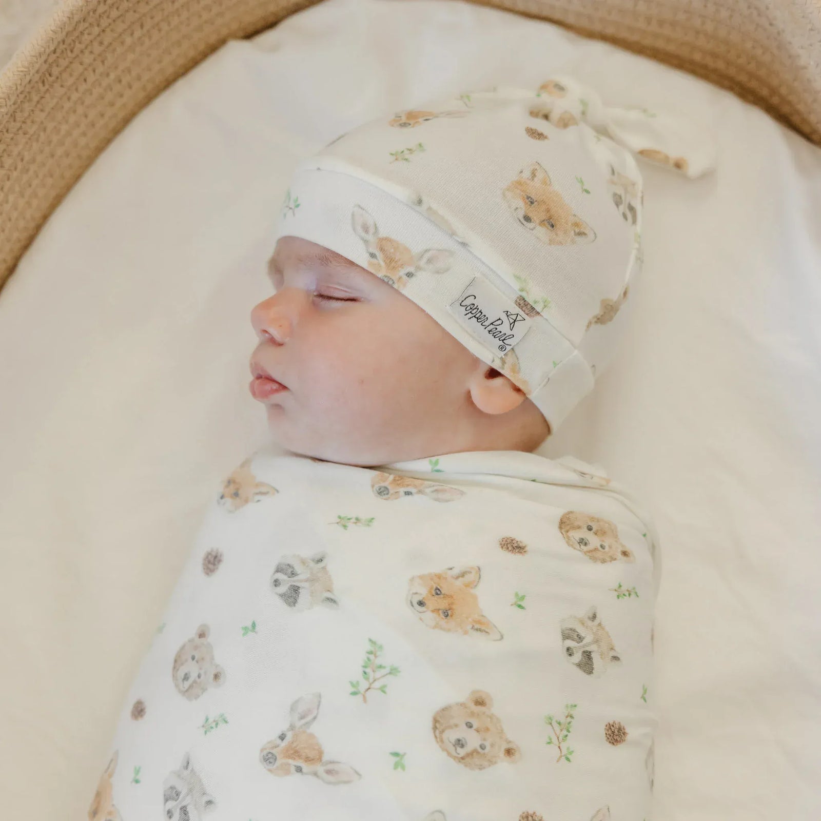 Copper Pearl Baby Wilder Top Knot Hat