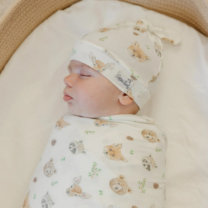Copper Pearl Baby Wilder Top Knot Hat