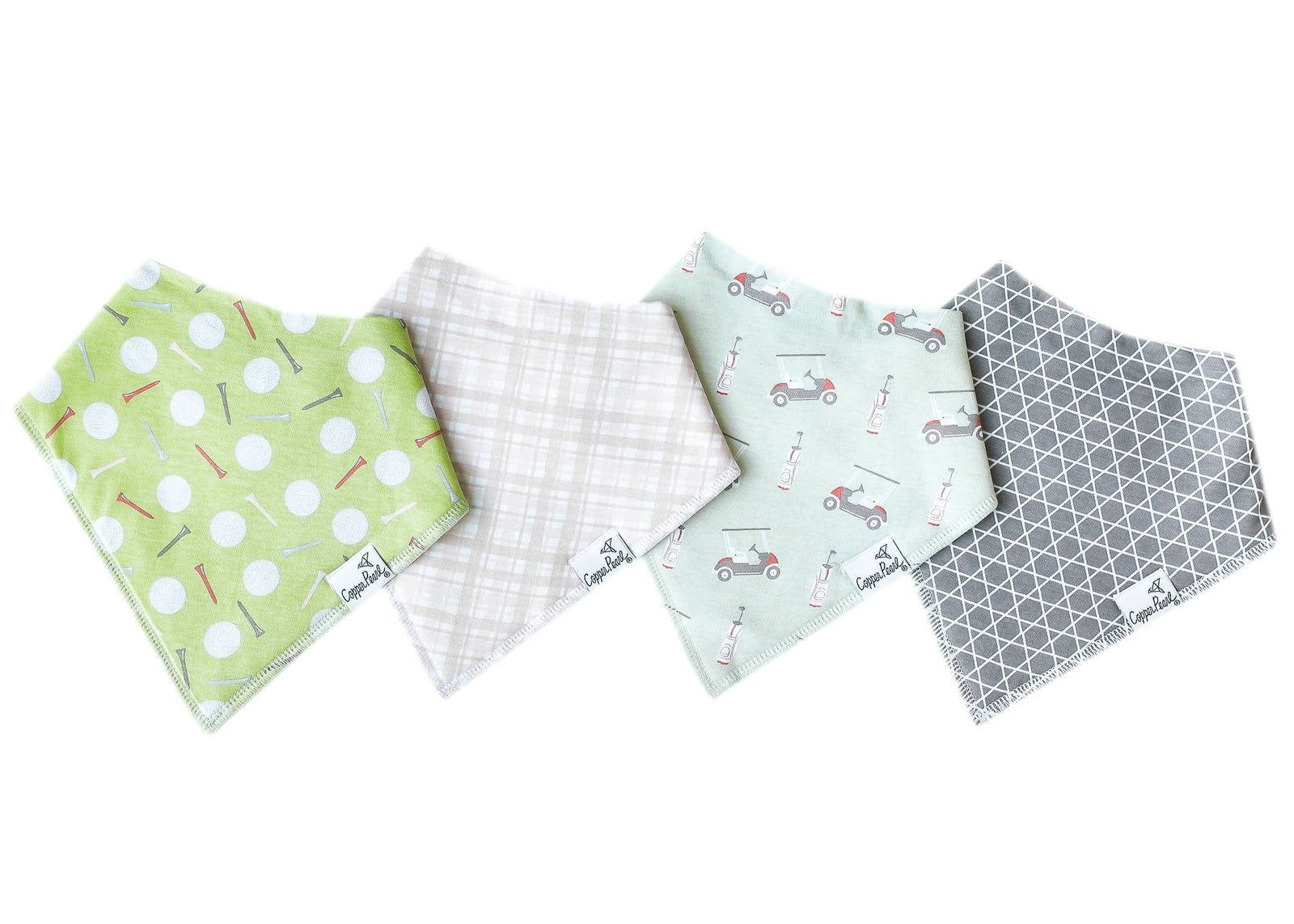 Copper Pearl Bib Bogey Bandana Bib Set (4-Pack)