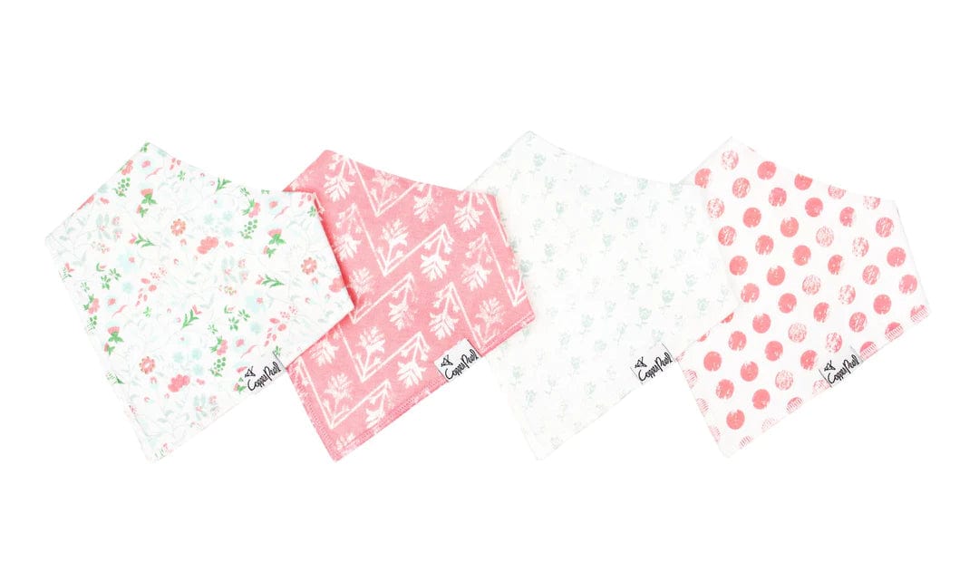 Copper Pearl Bib Claire Baby Bandana Bib Set (4-pack)