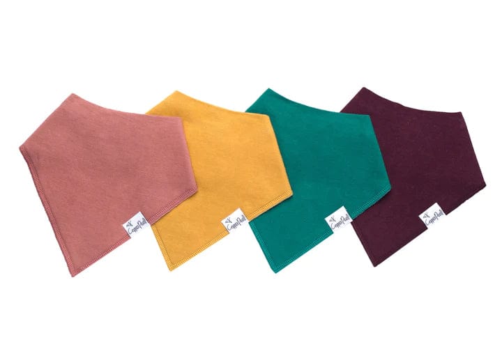 Copper Pearl Bib Jade Bandana Bib Set (4-Pack)