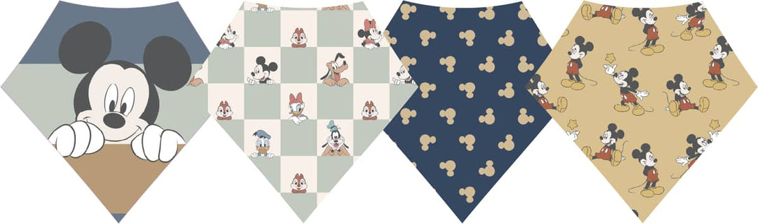 Copper Pearl Bib Mickey Mouse and Friends Bandana Bib Set (4-Pack)