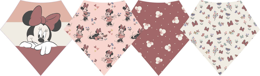 Copper Pearl Bib Minnie Mouse Bandana Bib Set (4-Pack)