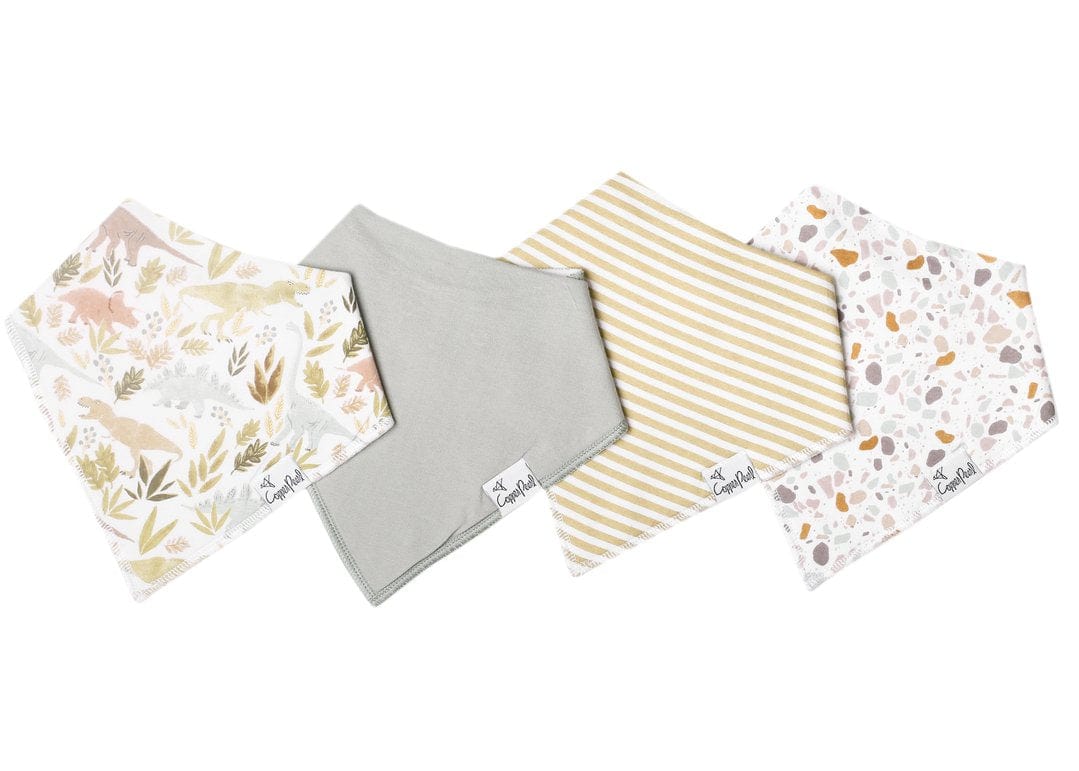 Copper Pearl Bib Rex Baby Bandana Bib Set (4-Pack)