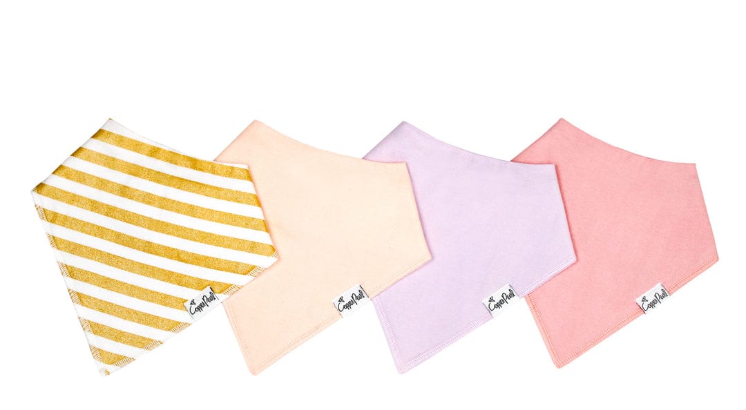 Copper Pearl Bib Sweetheart Bandana Bib Set (4-Pack)