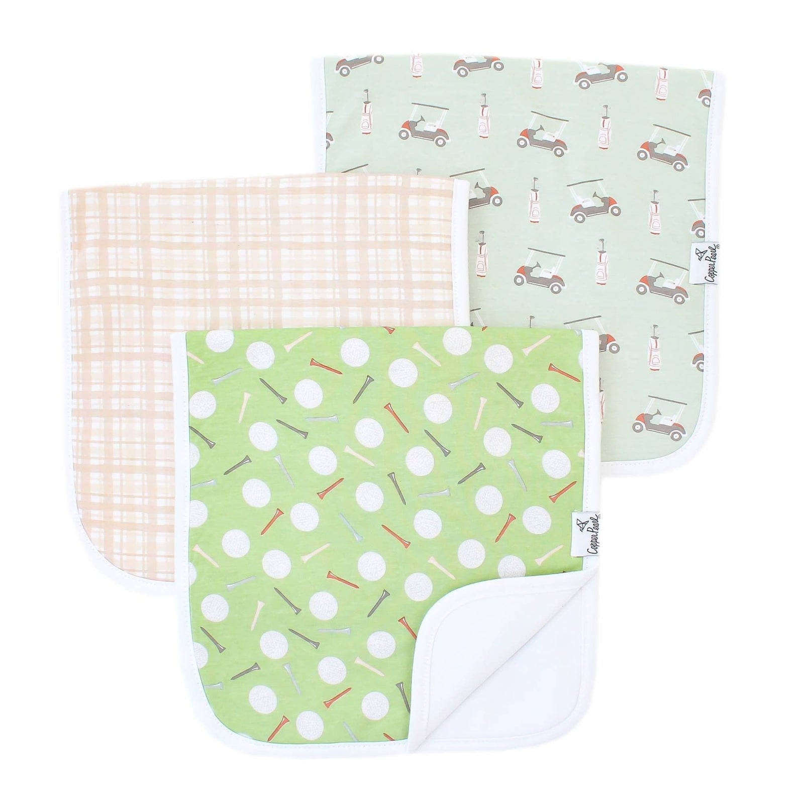 Copper Pearl Burp Cloth Bogey Burp Cloth Set
