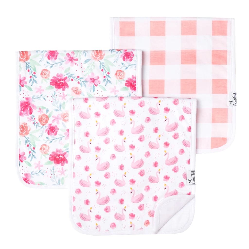 Copper Pearl Burp Cloth June Burp Cloth Set (3-pack)