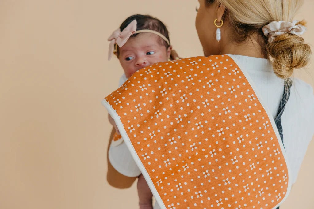 Copper Pearl Burp Cloth Rue Burp Cloth Set (3-Pack)