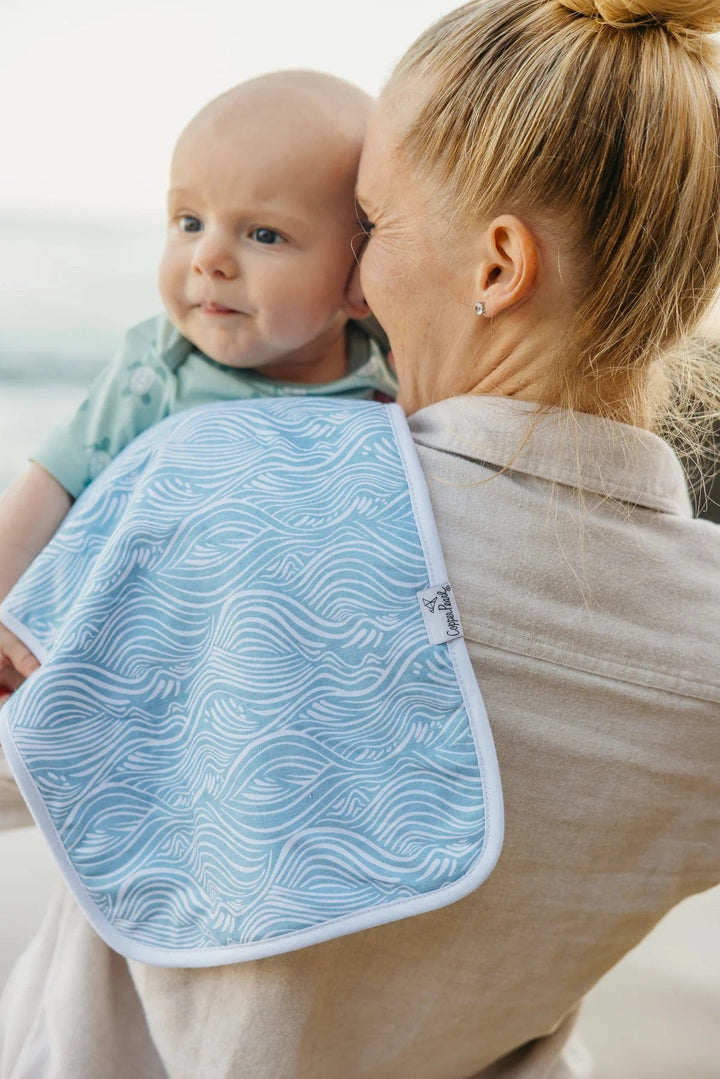 Copper Pearl Cove Burp Cloth Set