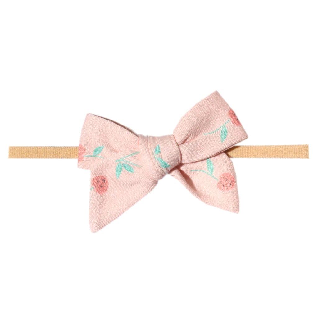 Copper Pearl Headband Cheery Classic Nylon Bow