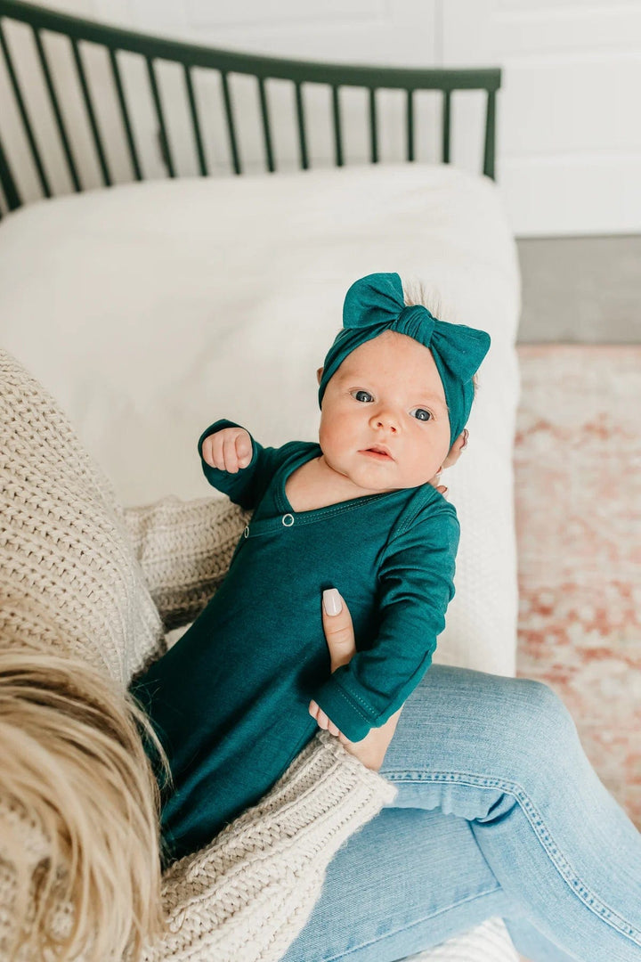 Copper Pearl Headband Jaspar Knit Headband Bow