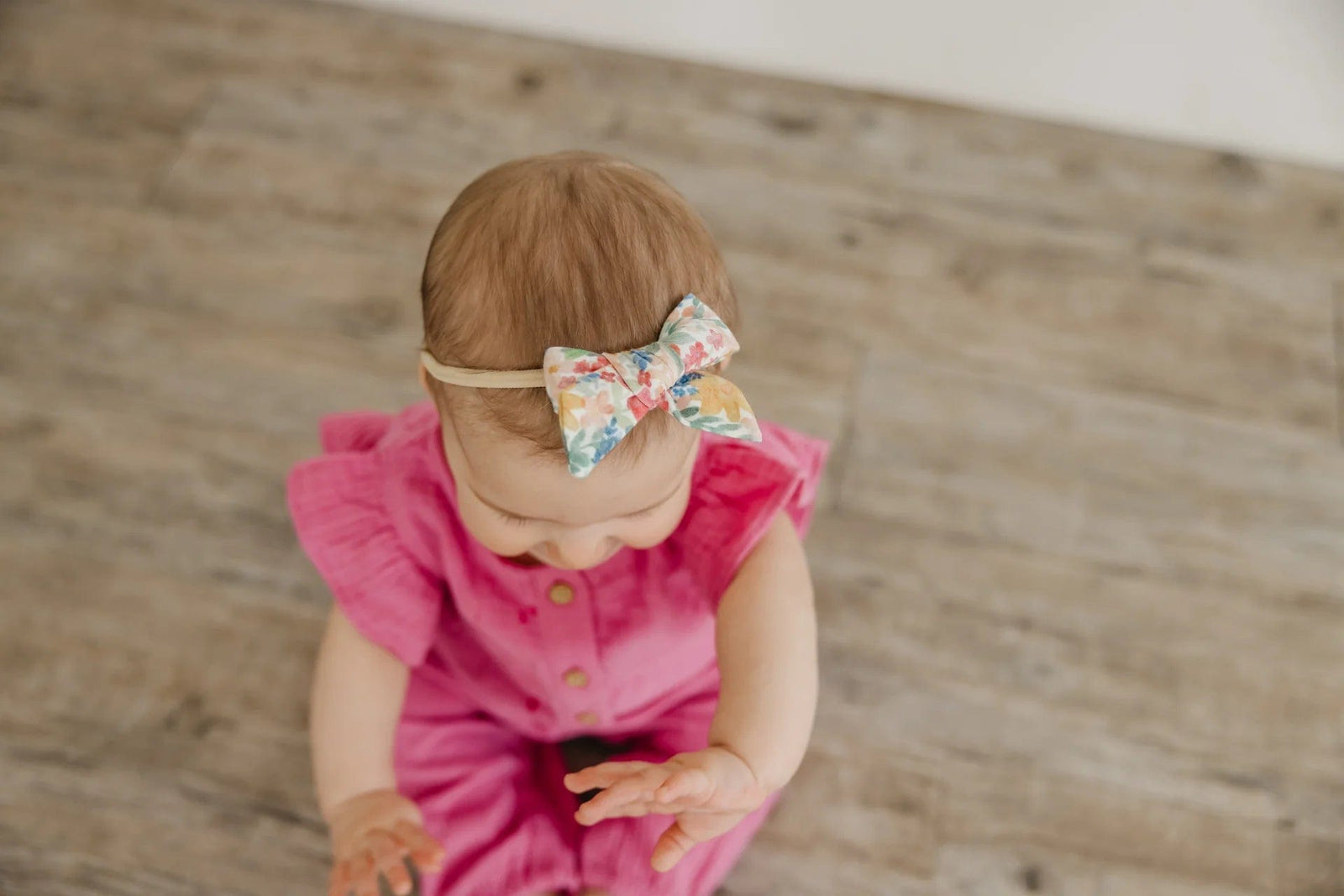 Copper Pearl Headband Lark Classic Nylon Bow