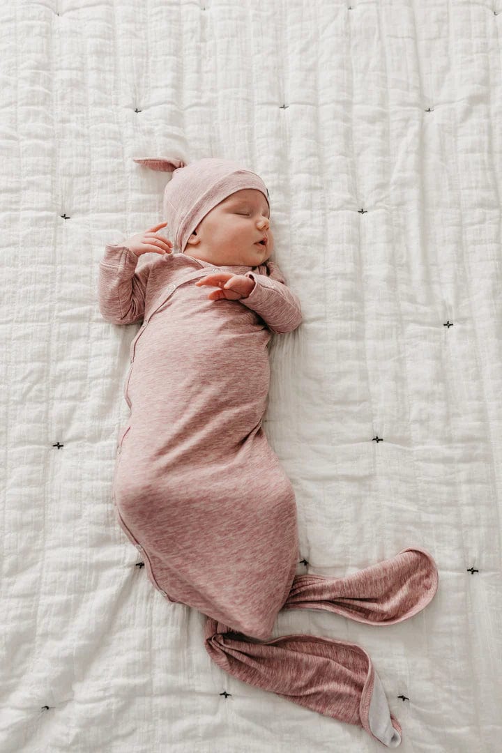 Copper Pearl knotted gown Maeve Newborn Knotted Gown