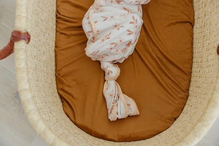 Copper Pearl knotted gown Rue Newborn Knotted Gown