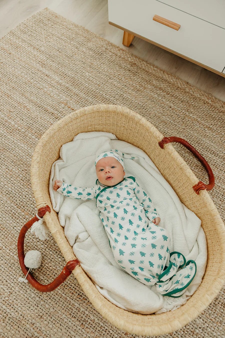 Copper Pearl Sleeping Alps Newborn Knotted Gown
