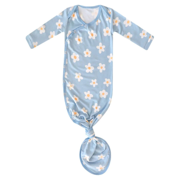 Copper Pearl Sleeping Della Newborn Knotted Gown